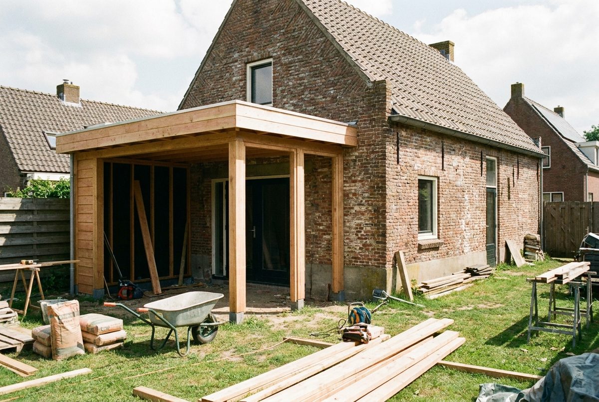 Foto bij het onderwerp aanbouw of uitbouw