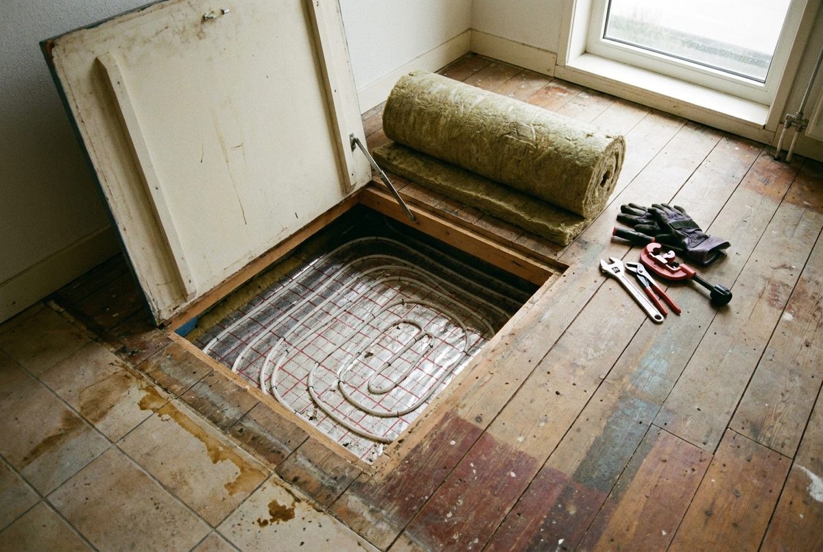 Foto bij het onderwerp vloerverwarming aanleggen