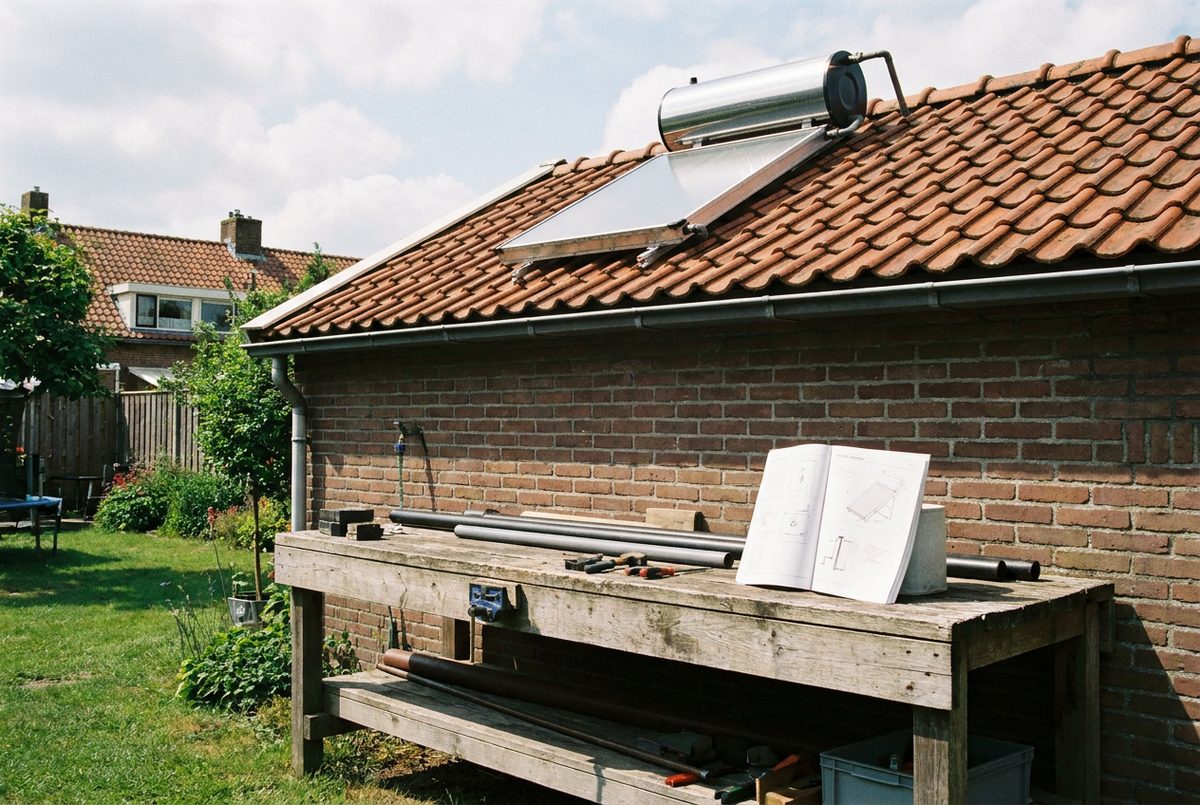 Foto bij het onderwerp zonneboiler installeren