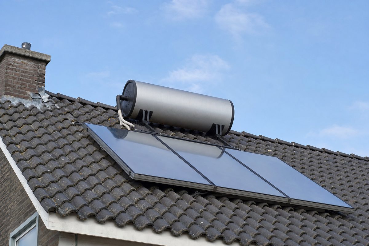 Foto bij het onderwerp zonnestroomboiler